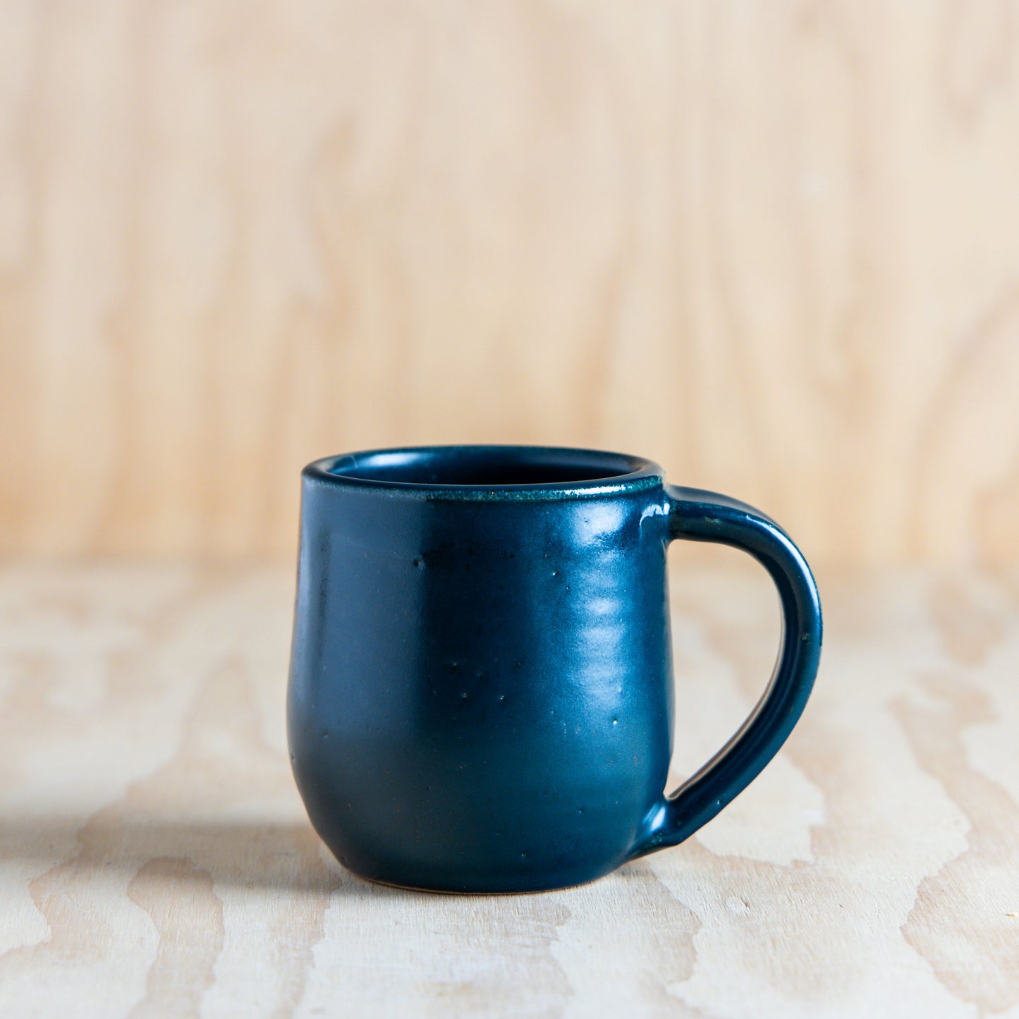 House Quilt Mug-Teal/Wine