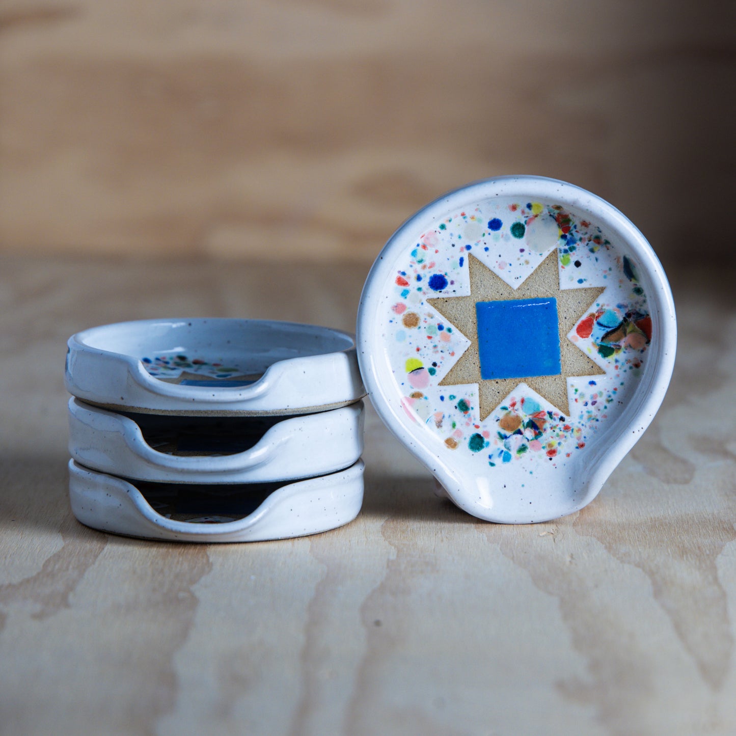 Confetti Sawtooth Star Spoon rest