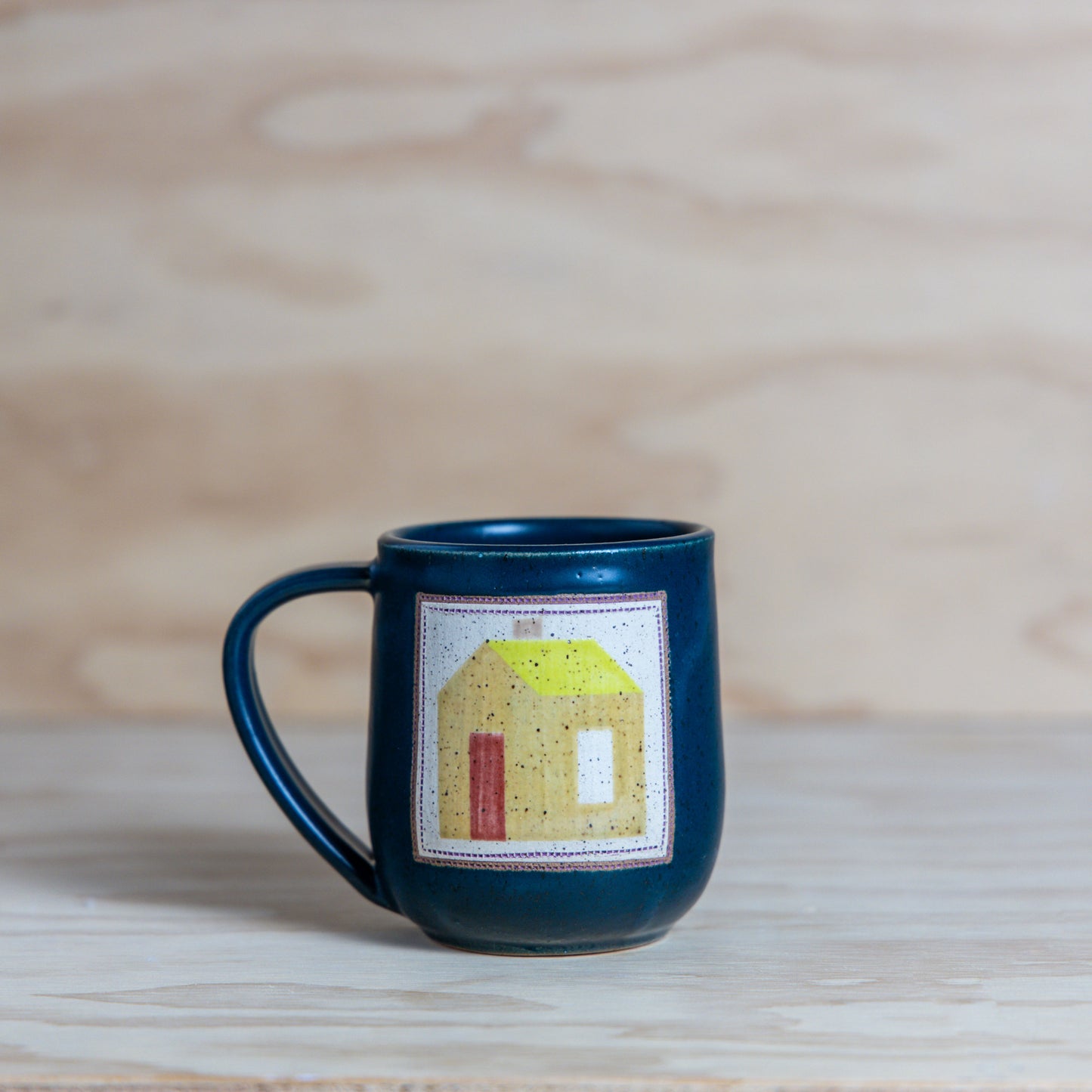 House Quilt Mug-Yellow