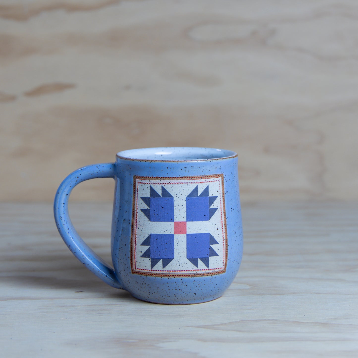 Purple Bear Paw Quilt Mug