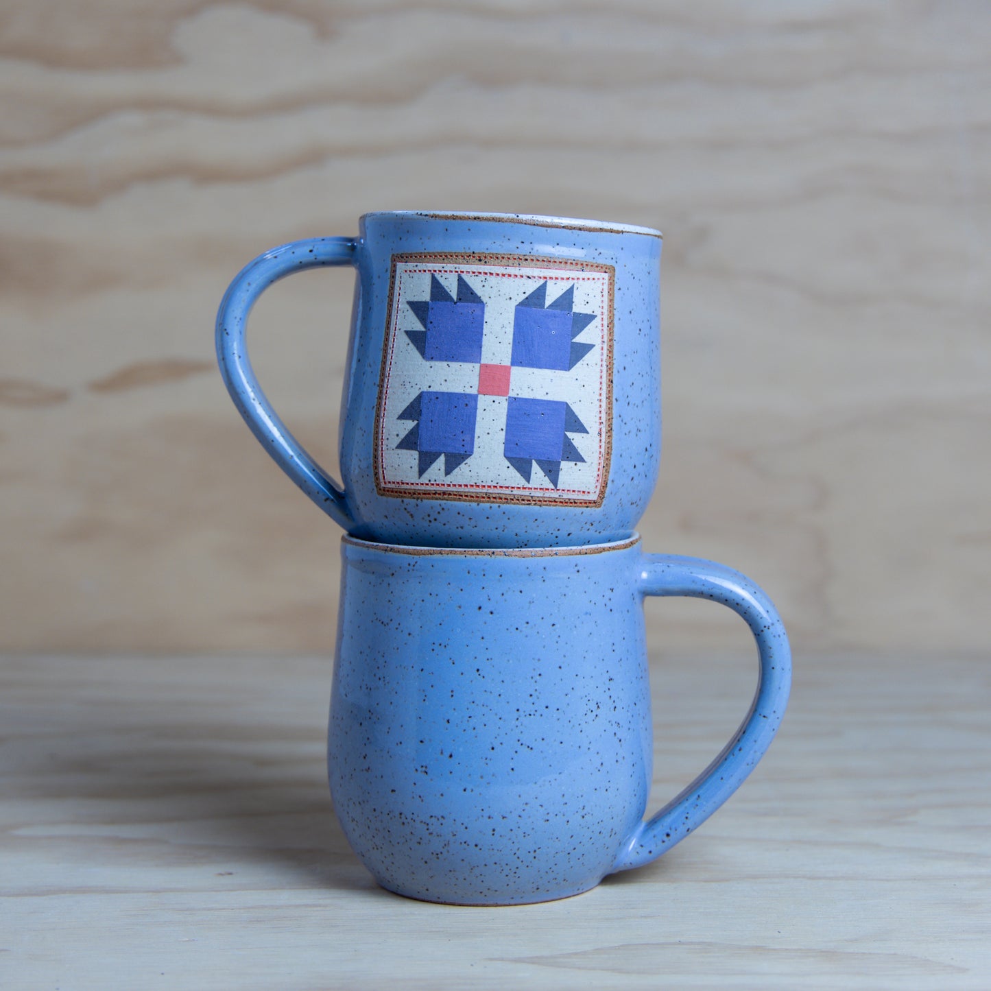 Purple Bear Paw Quilt Mug