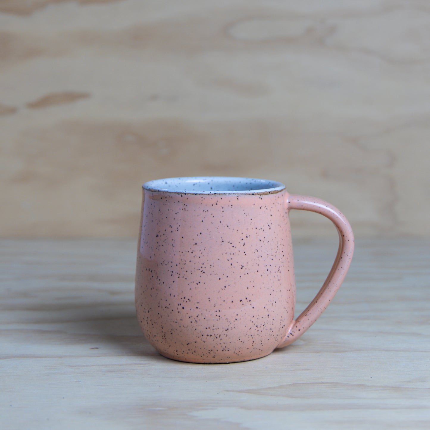 Peach Teal Ohio Star Quilt Mug