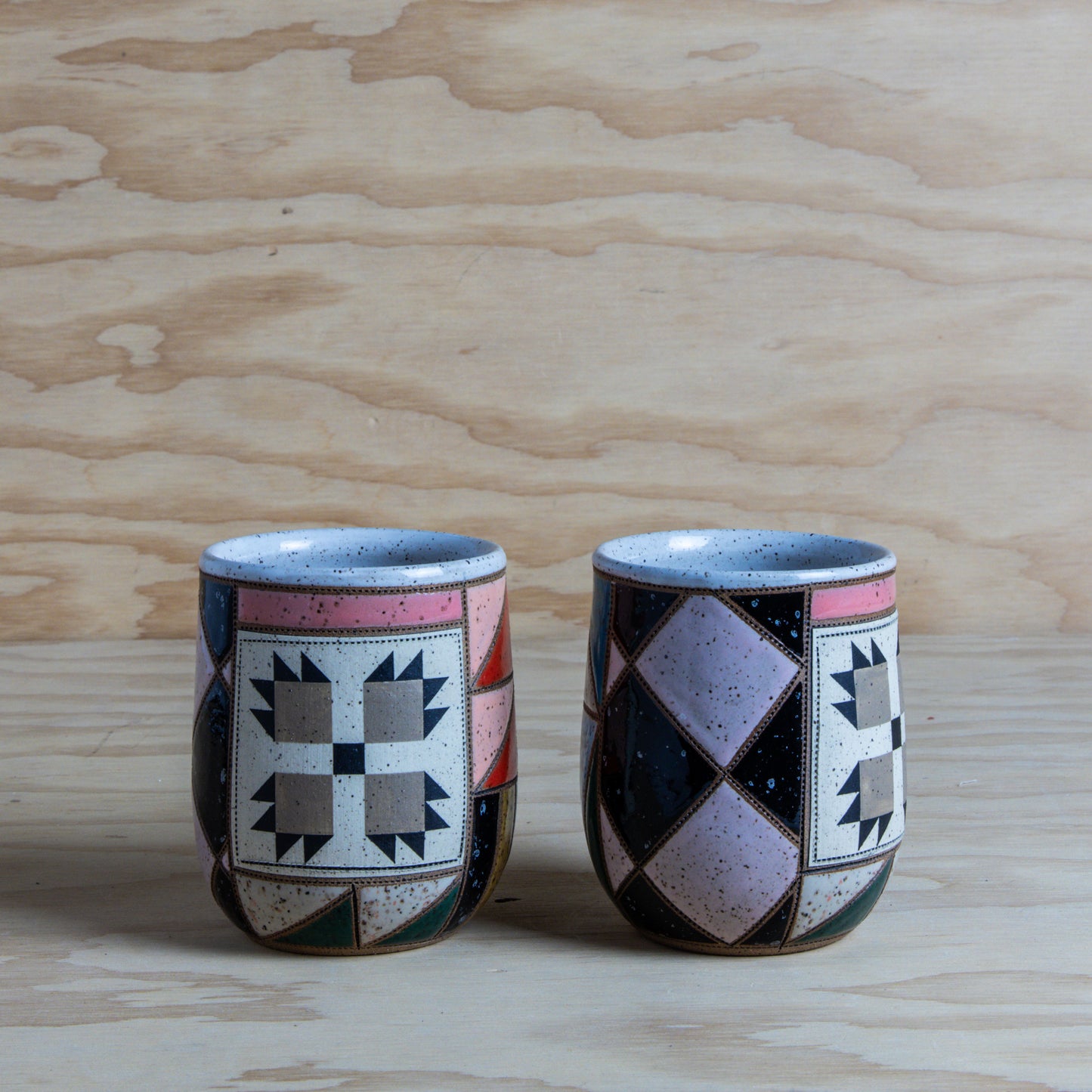 Improv Quilted Bear Paw Tumbler