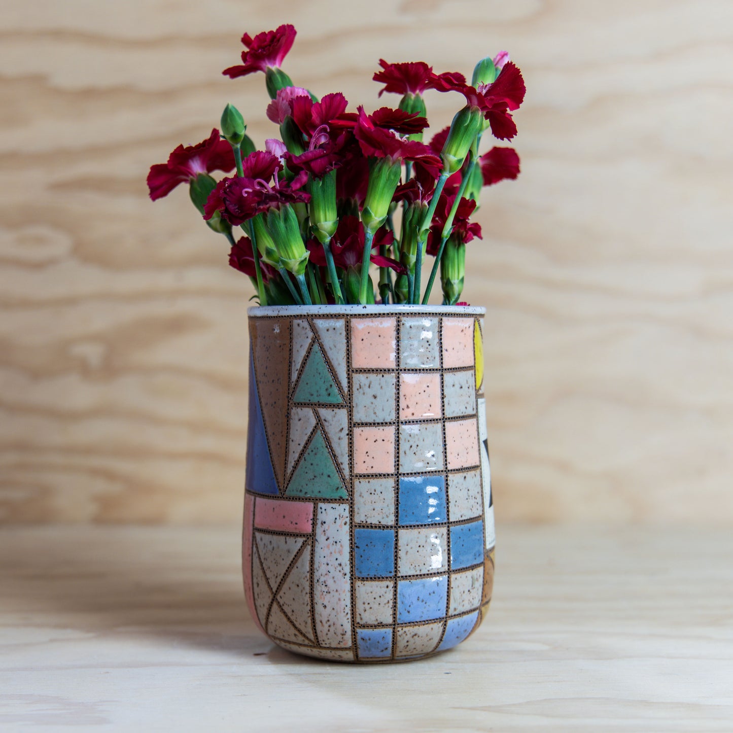 Improv Quilt Vase