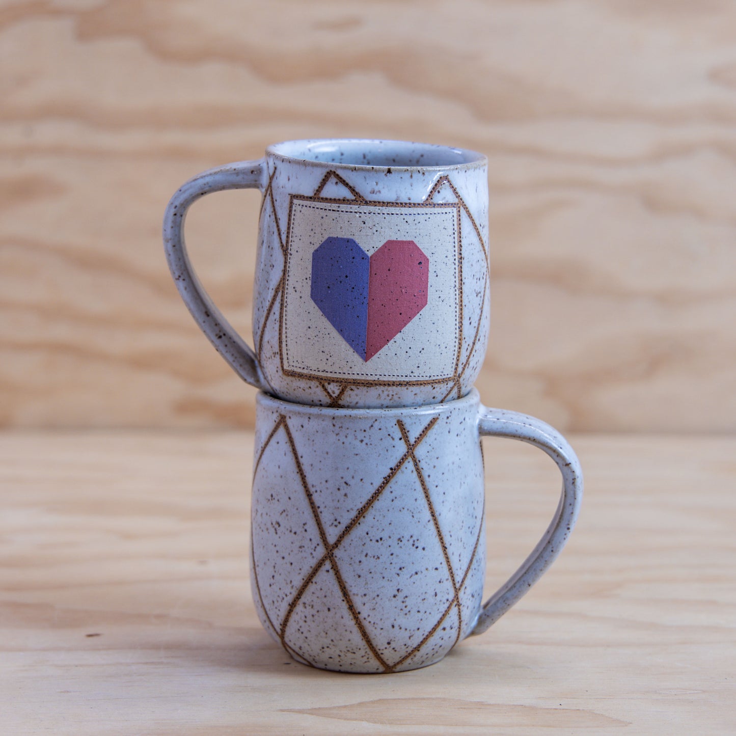 Quilted Heart Mug