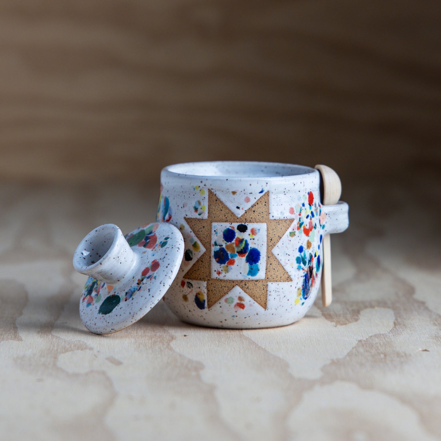 Confetti Sawtooth Salt Jar