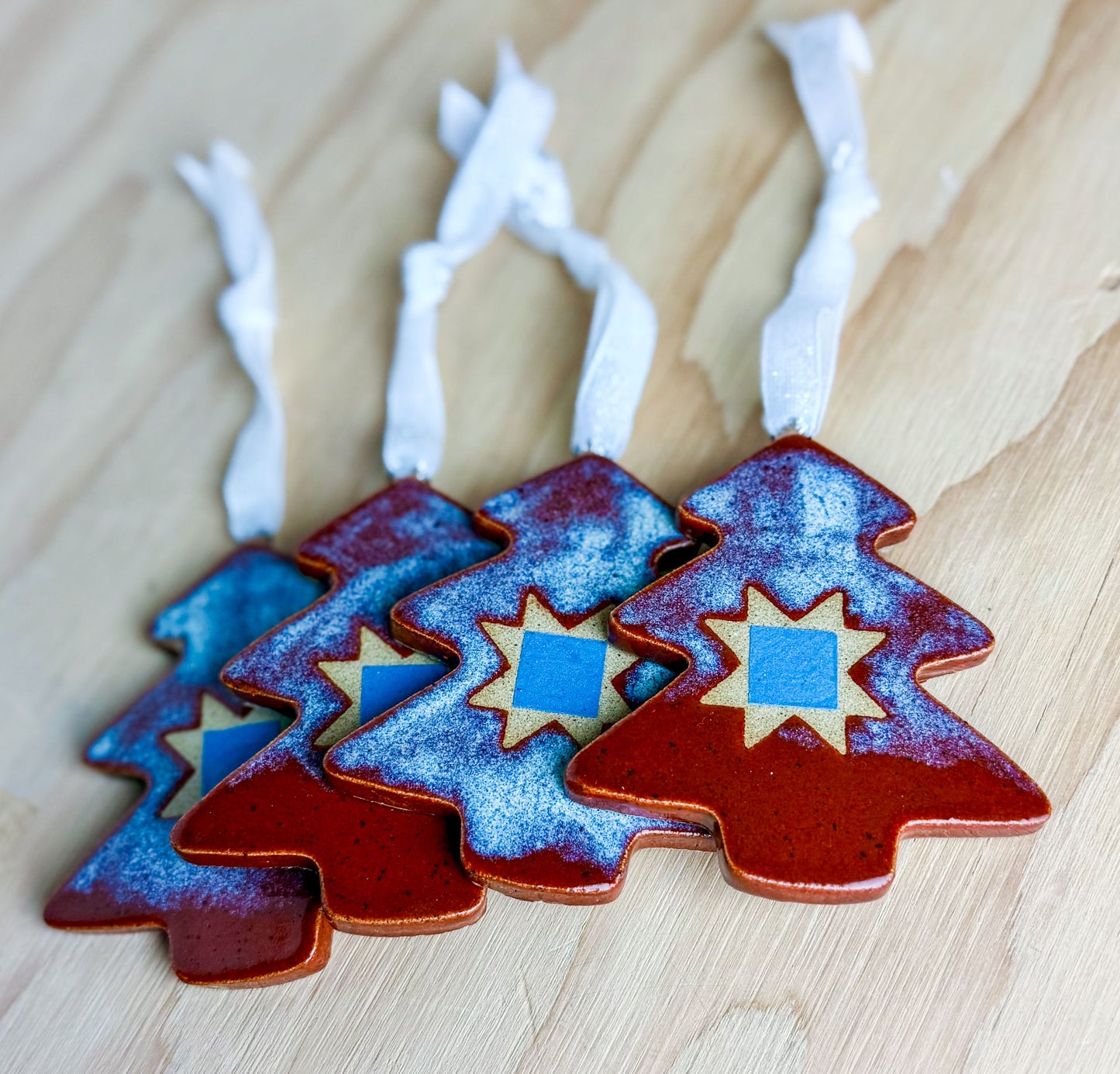 Cozy Brown Sawtooth Star Ornament