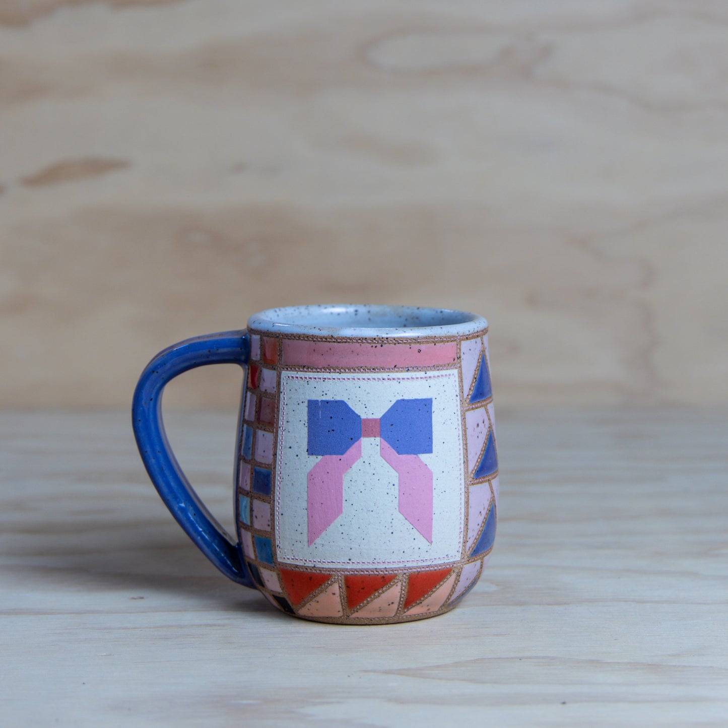 Bow Improv Quilt Mug