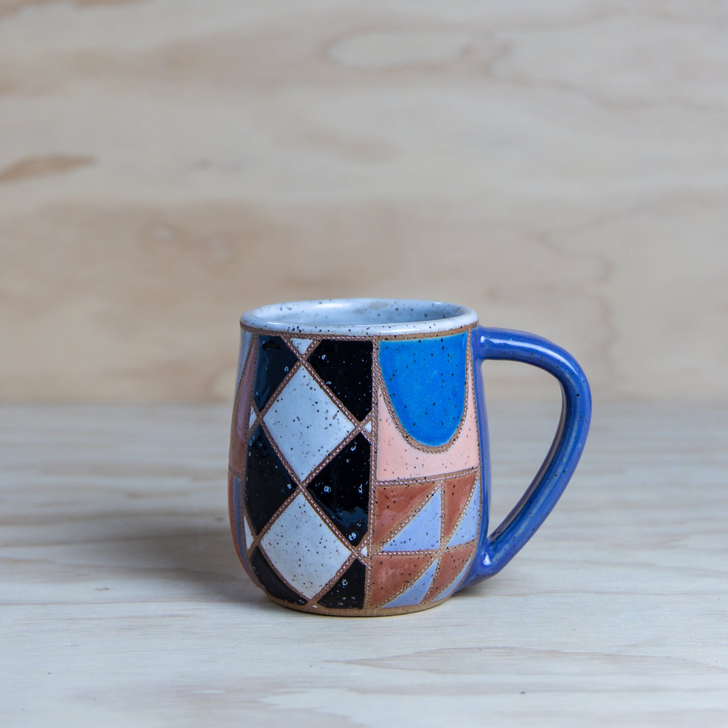 Bow Improv Quilt Mug