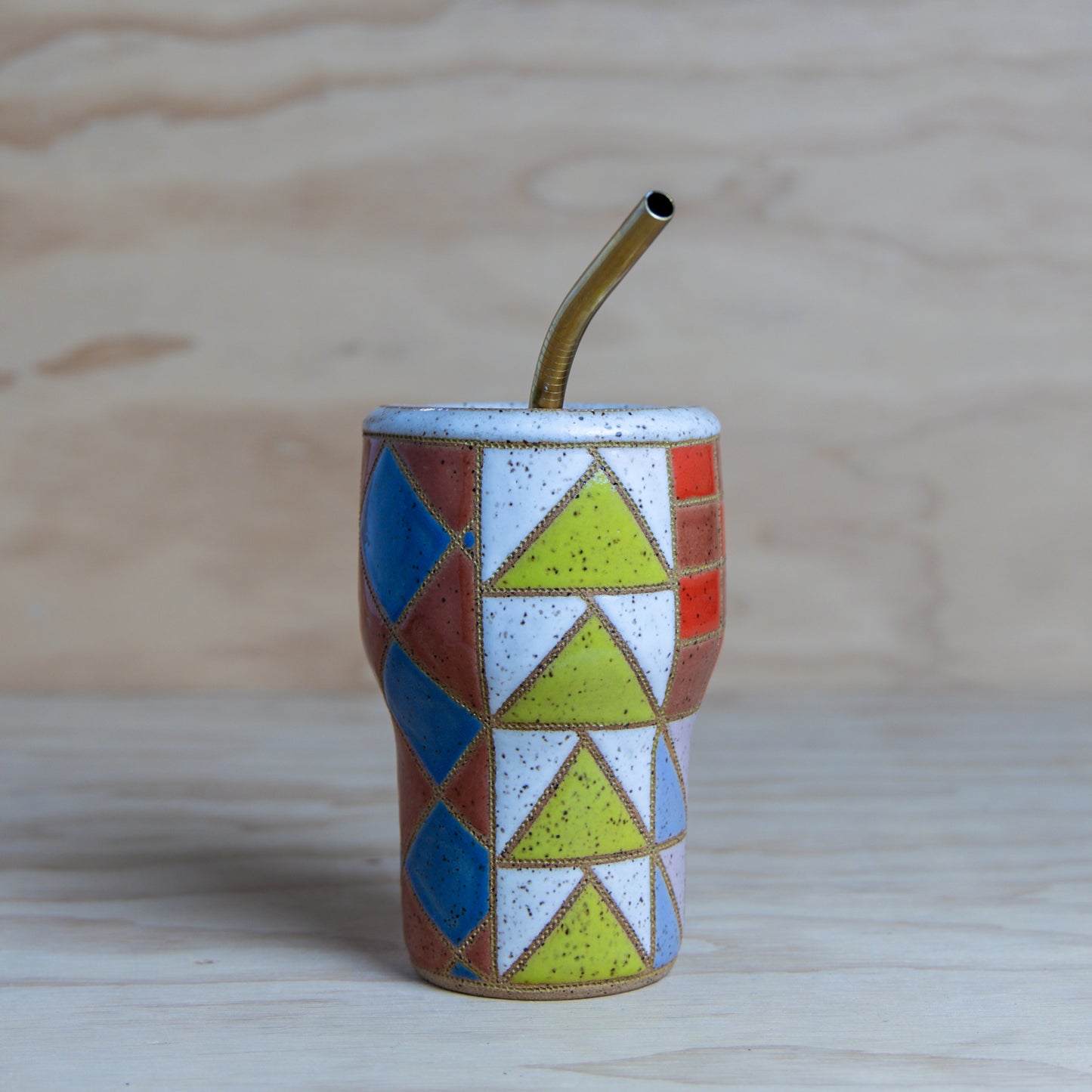 #19 Improv Quilt To-Go Mug