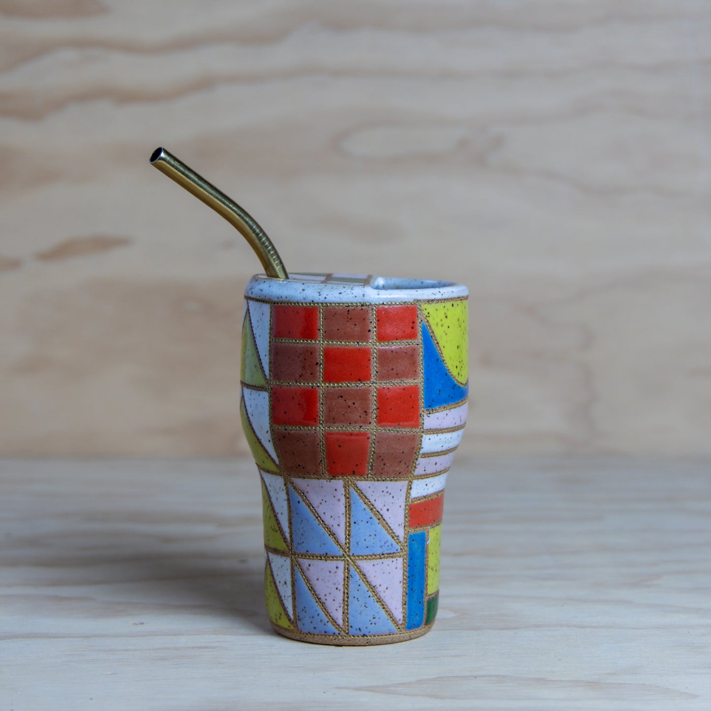 #19 Improv Quilt To-Go Mug