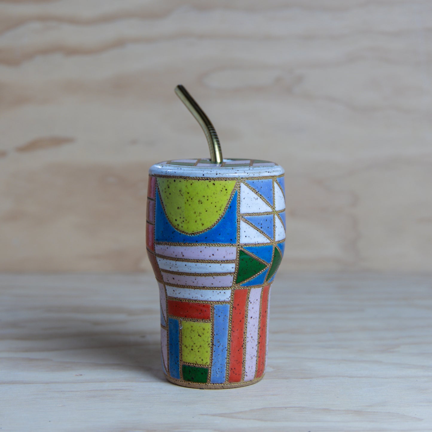 #19 Improv Quilt To-Go Mug