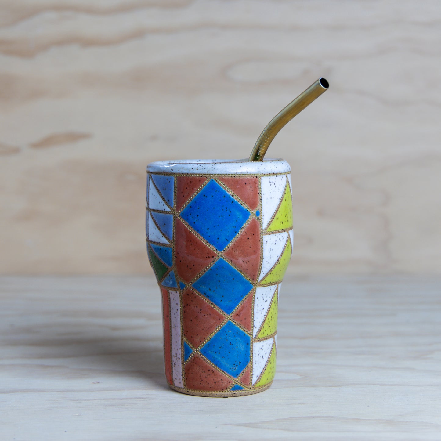 #19 Improv Quilt To-Go Mug