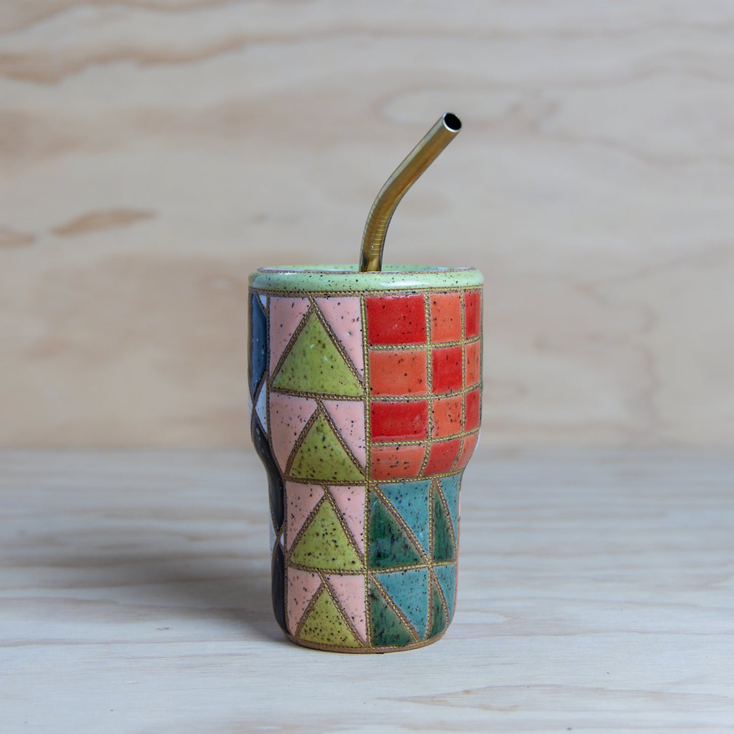 #20 Improv Quilt To-Go Mug