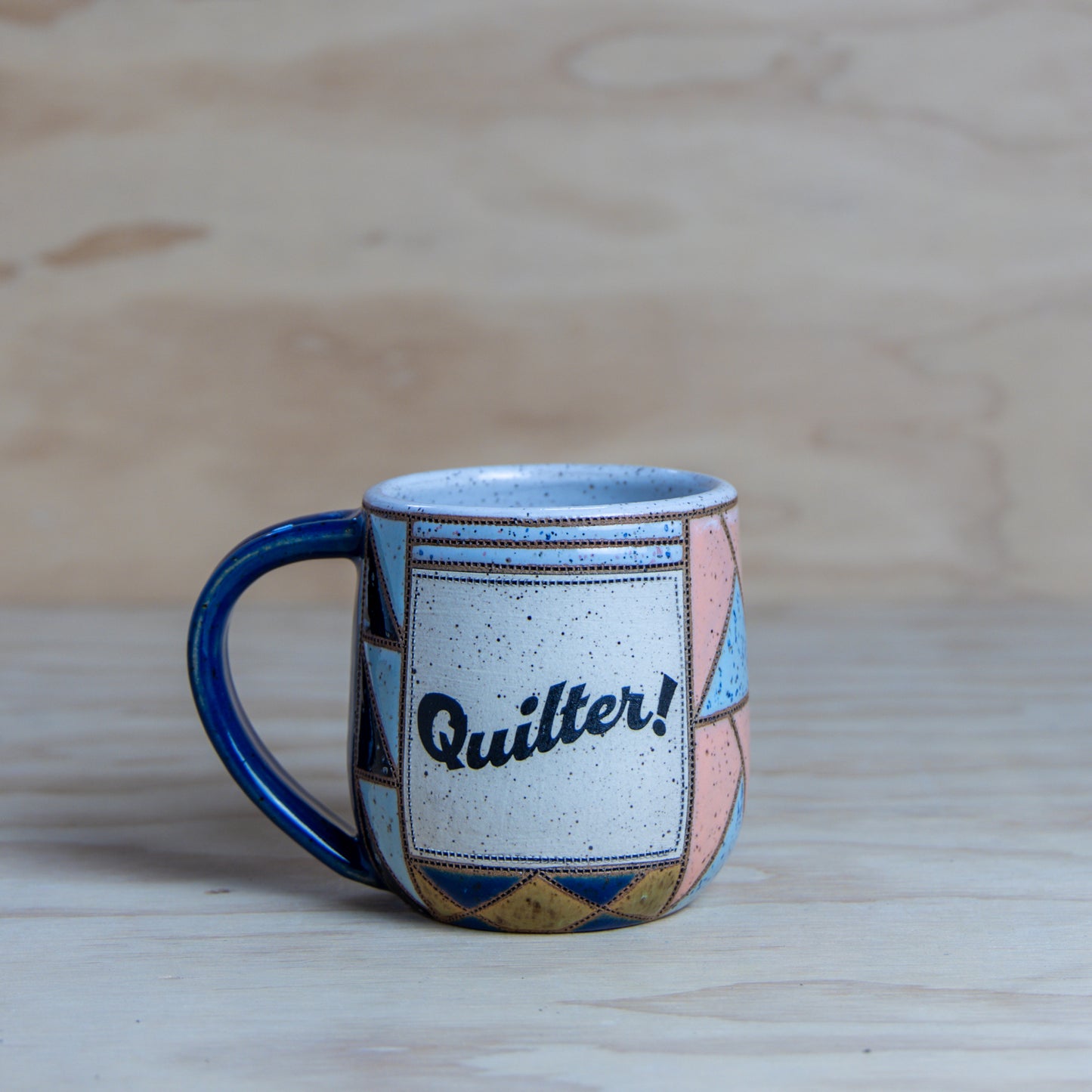 #8 Improv Quilt Mug
