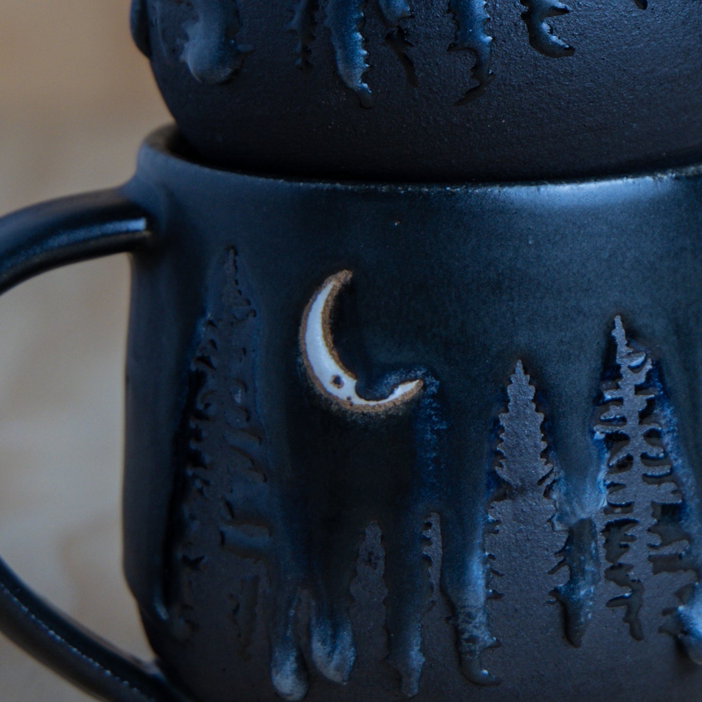 SPOOKY Midnight Pine Tree Mug-Imperfect