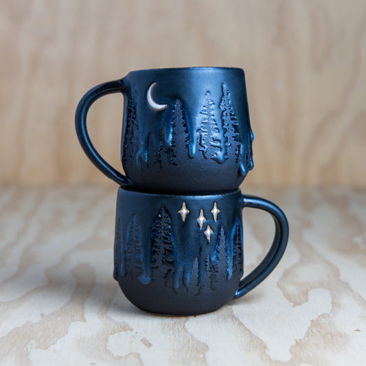 SPOOKY Midnight Pine Tree Mug