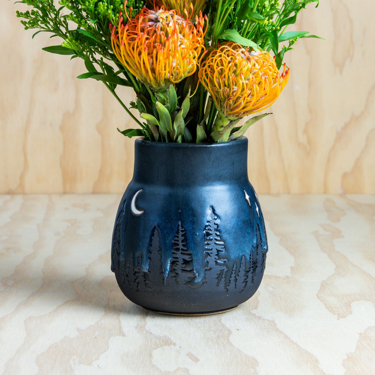 Midnight Pines Vase