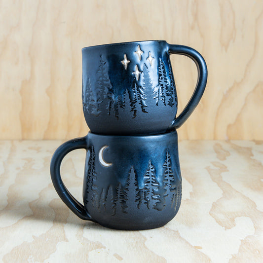 Midnight Pine Tree Mug