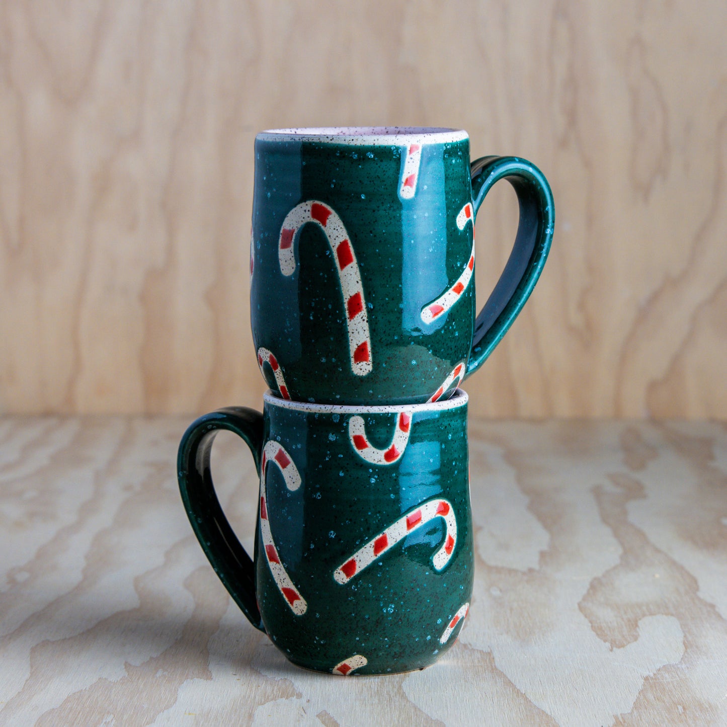 PRE-ORDER Candy Cane Mug-Pink Teal