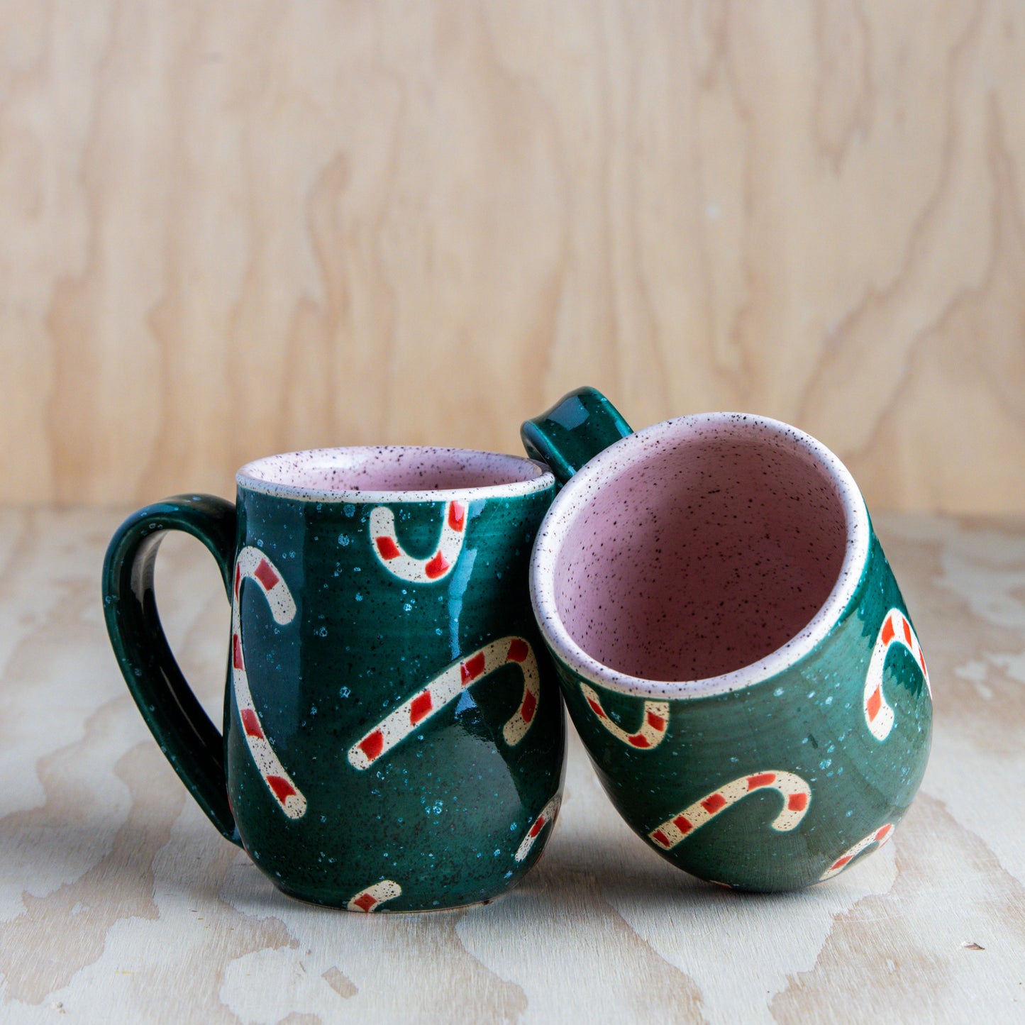 Candy Cane Mug-Teal