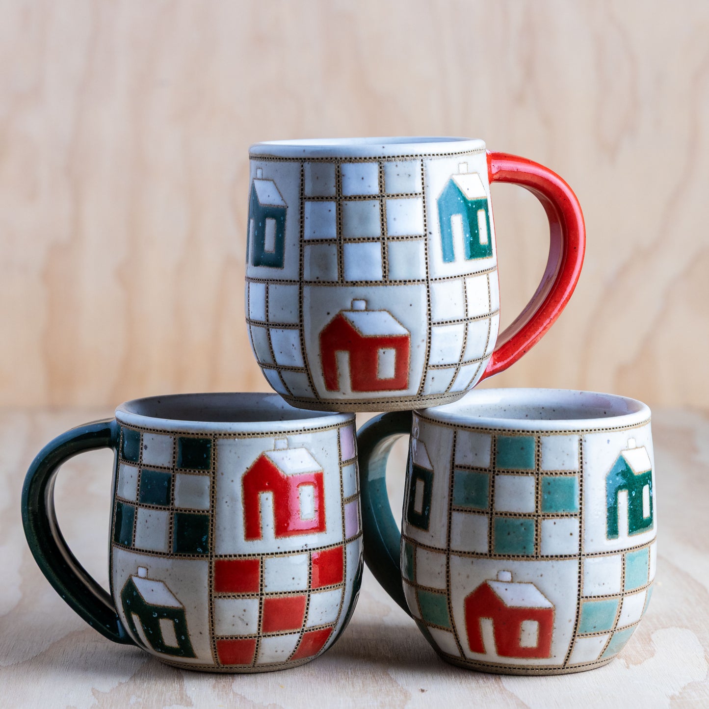 9 Patch House Mug-Mint