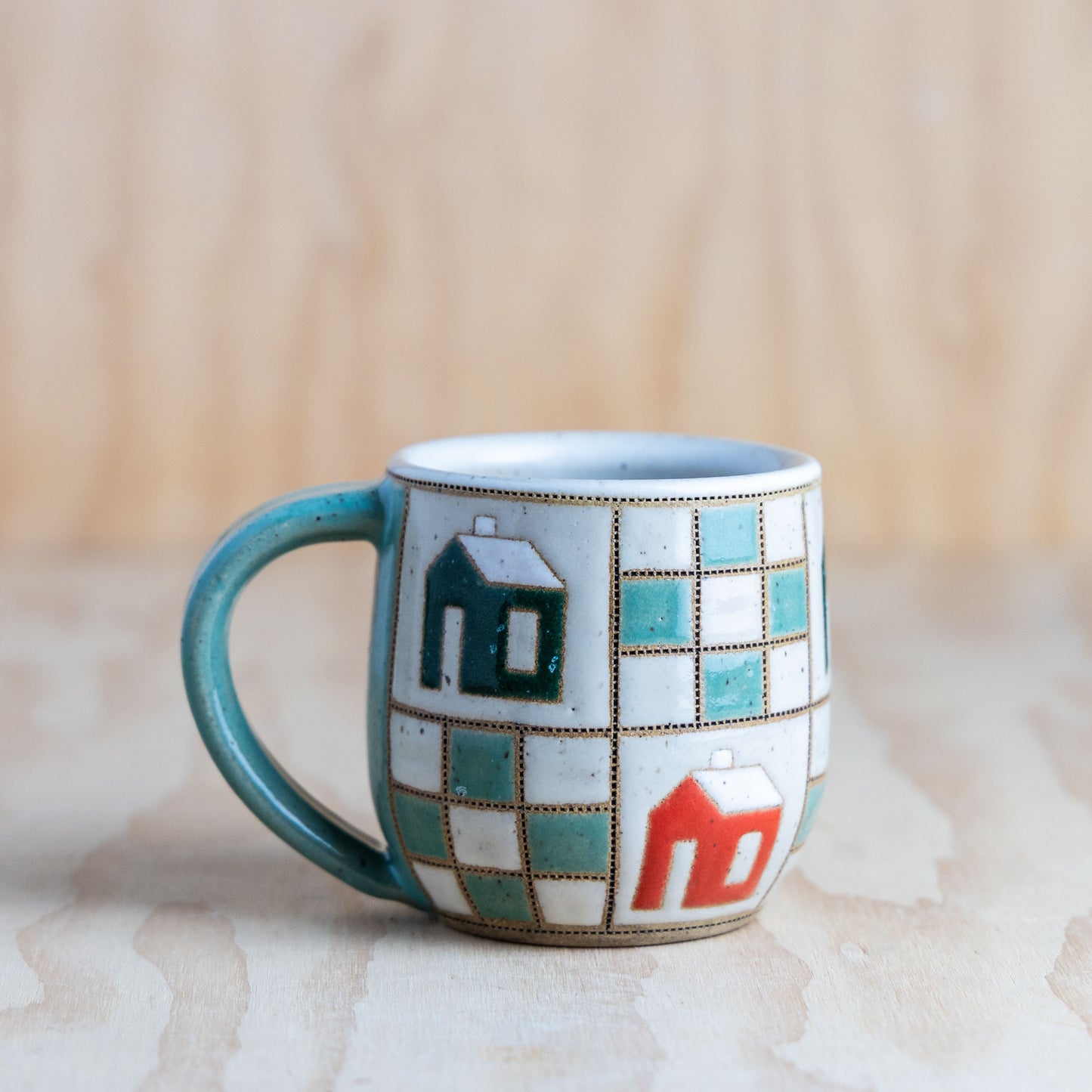 9 Patch House Mug-Mint