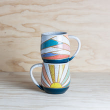 Load image into Gallery viewer, Rainbow Sun Ceramic Mug

