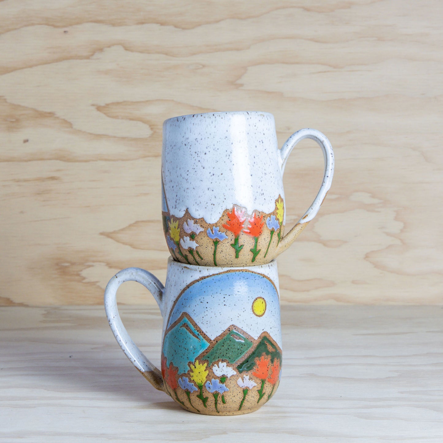PRE-ORDER Mountain and Wildflower Ceramic Mug