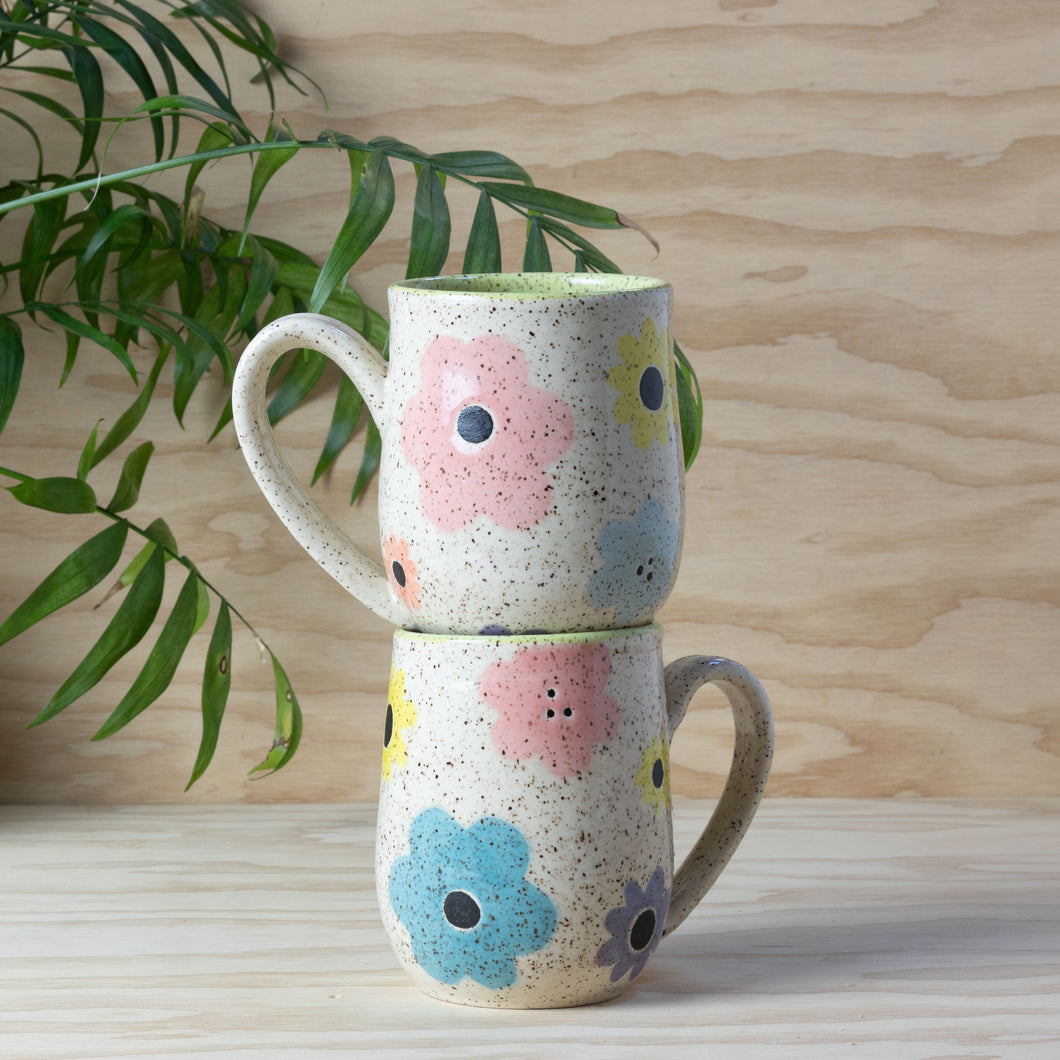 Soft & Sweet Pastel Flower Mug