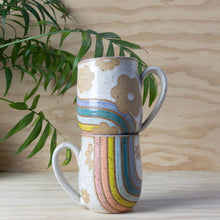 Load image into Gallery viewer, Retro Rainbow Flower Mug
