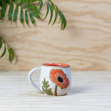 Load image into Gallery viewer, Poppy Cappuccino Ceramic Mug
