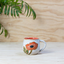 Load image into Gallery viewer, Poppy Cappuccino Ceramic Mug
