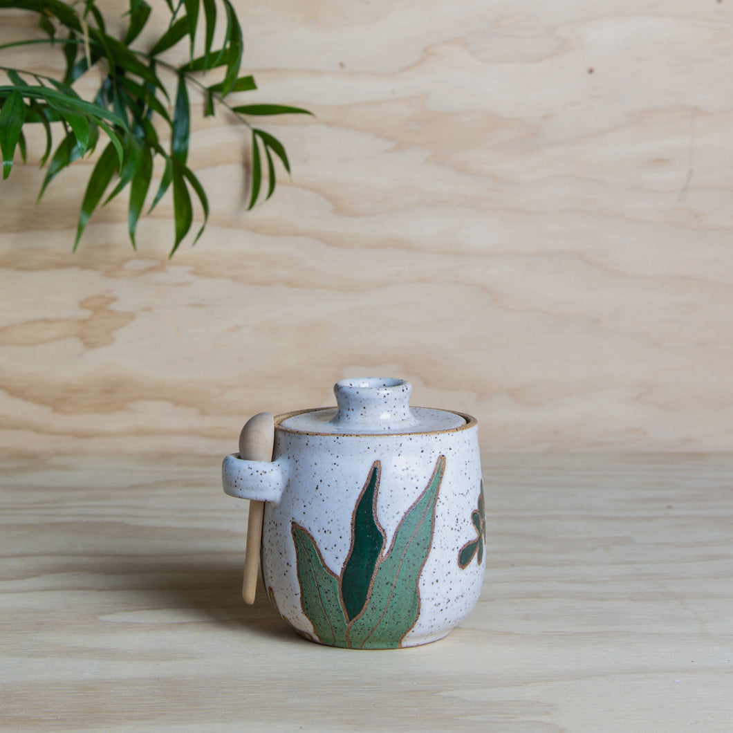 ***PRE-ORDER*** Houseplant Salt/Sugar Jar w/spoon