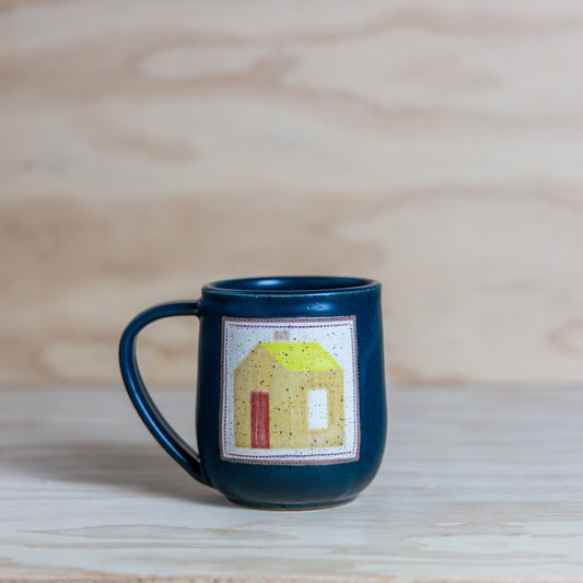 House Quilt Mug-Yellow