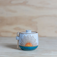 Load image into Gallery viewer, PRE-ORDER Ocean Sunset Salt/Sugar Jar w/spoon
