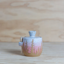 Load image into Gallery viewer, Pink Pine Tree Salt/Sugar Jar w/spoon
