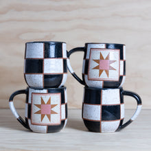 Load image into Gallery viewer, Checkerboard Sawtooth Star Mug
