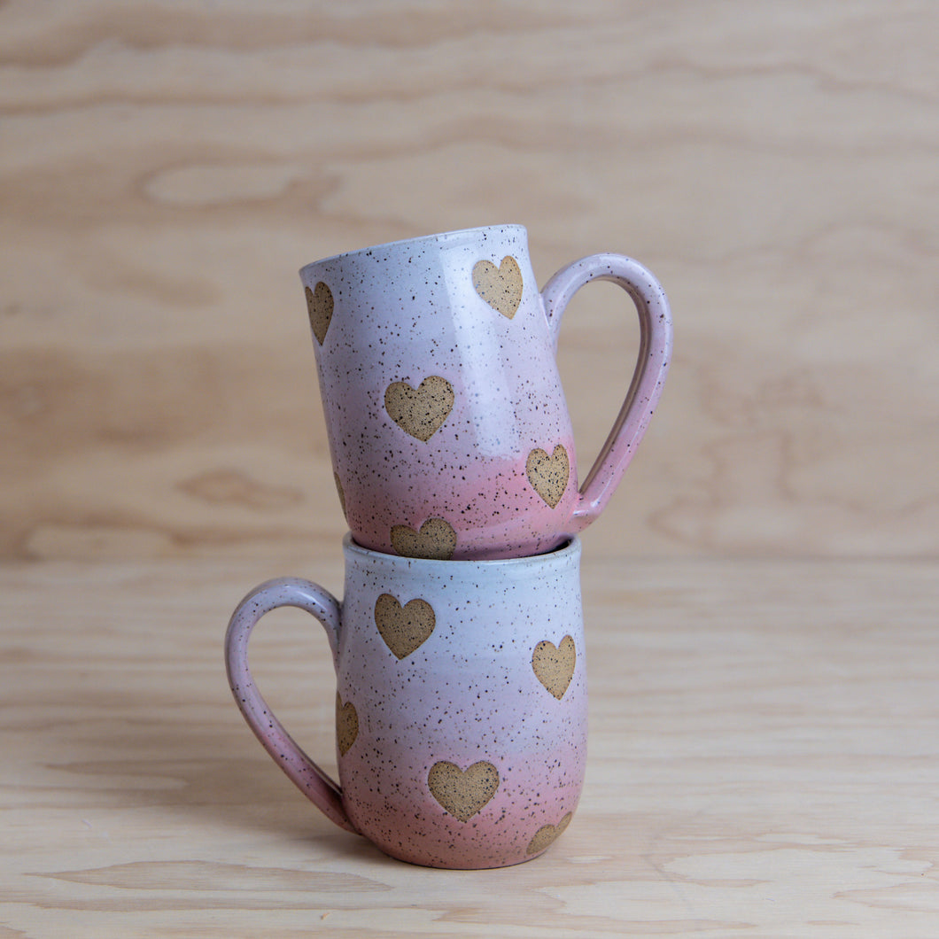 PRE-ORDER Pink Gradient Heart Mug