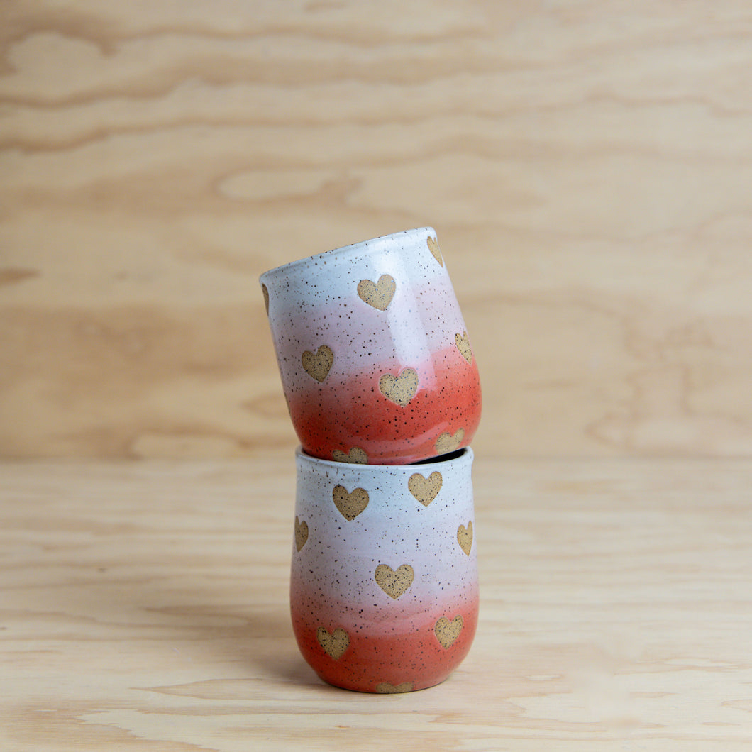 Gradient Heart Tumbler