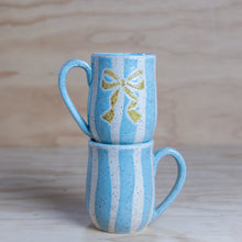 Load image into Gallery viewer, PRE-ORDER-Striped Bow Mug
