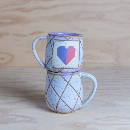 Quilted Heart Mug