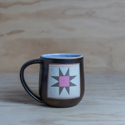 Bronze Sawtooth Star Quilt Mug