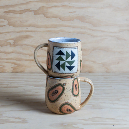 PRE-ORDER Papaya Quilt Mug
