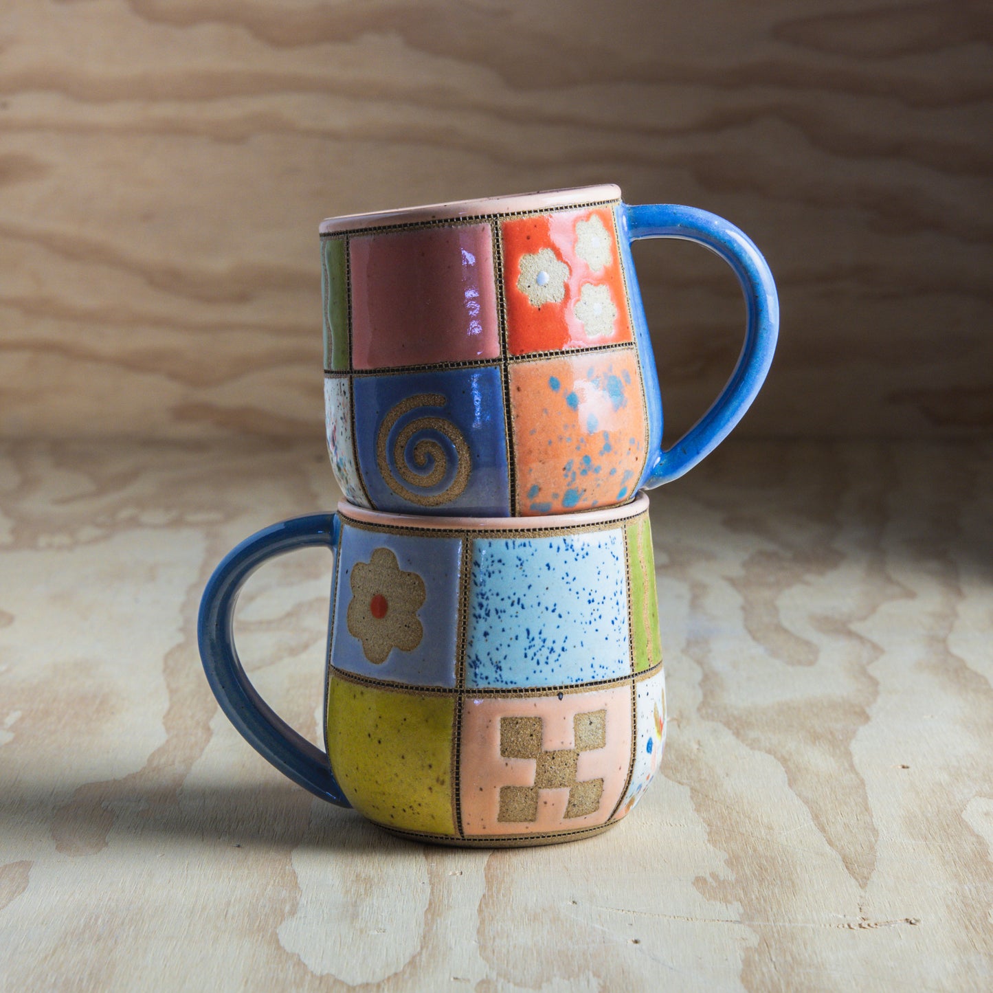 Retro Patchwork Mug