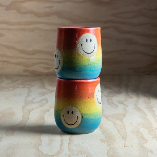 Rainbow Smiley Tumbler