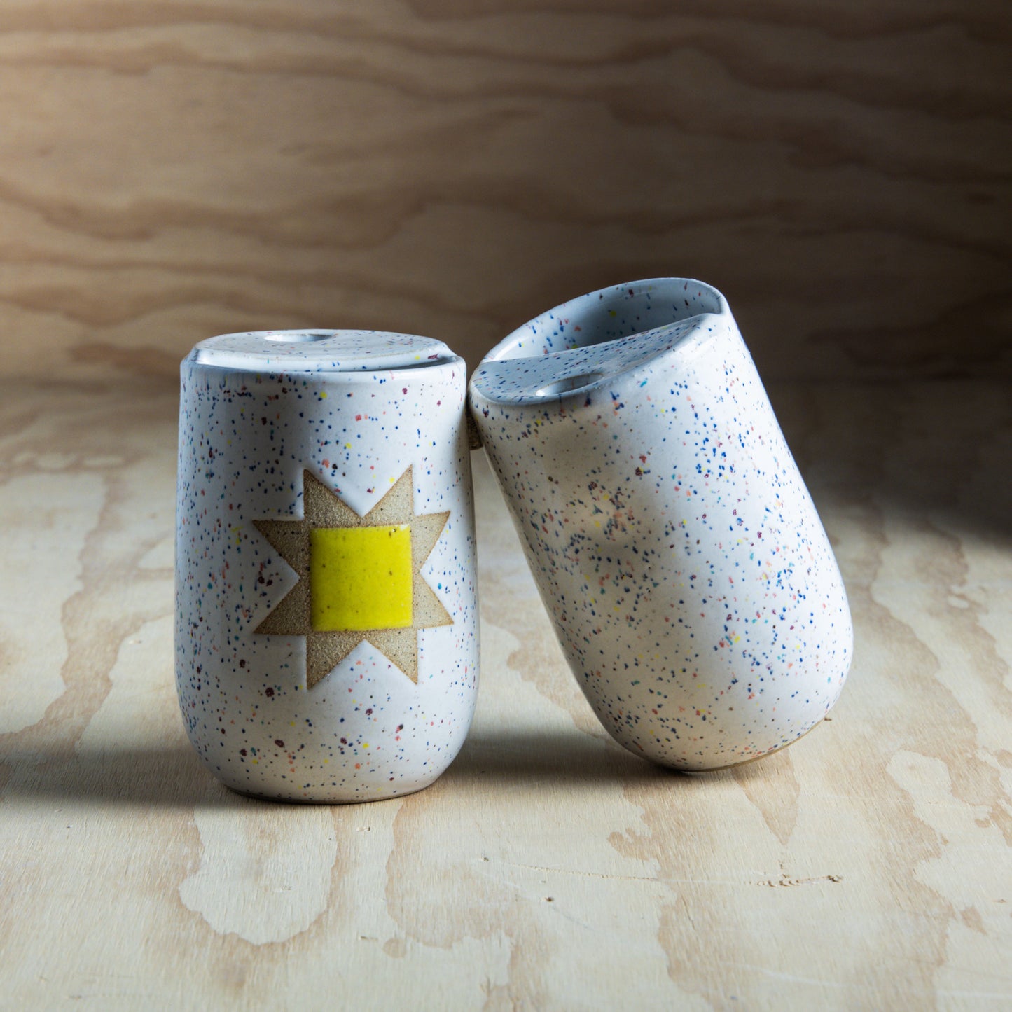 Sawtooth To-go Cup-Speckled White