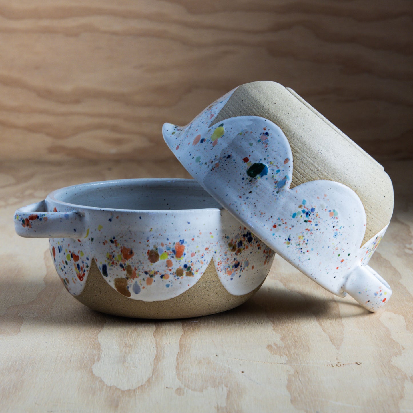 Scalloped Confetti Batter Bowl