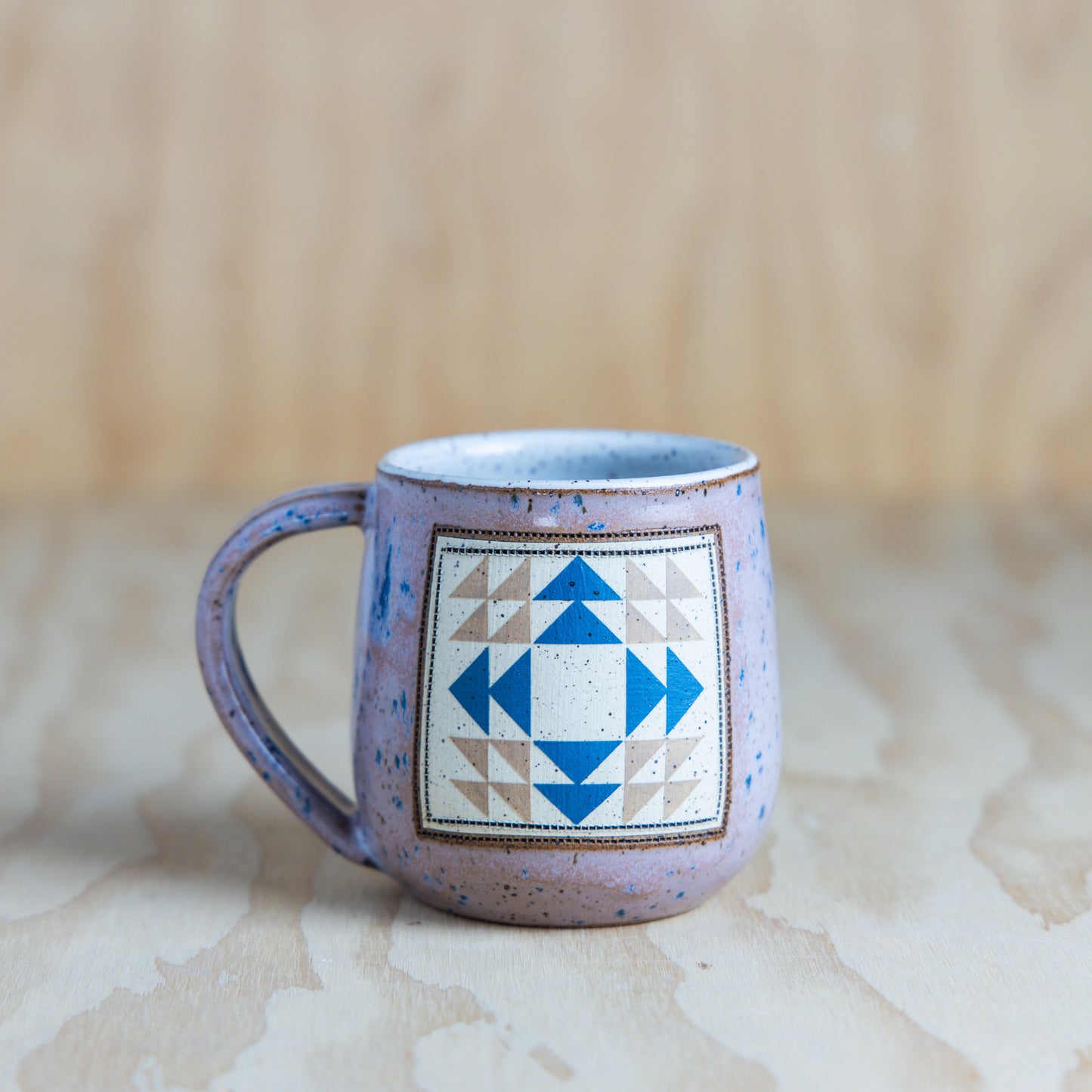 Homespun Quilt Block Mug