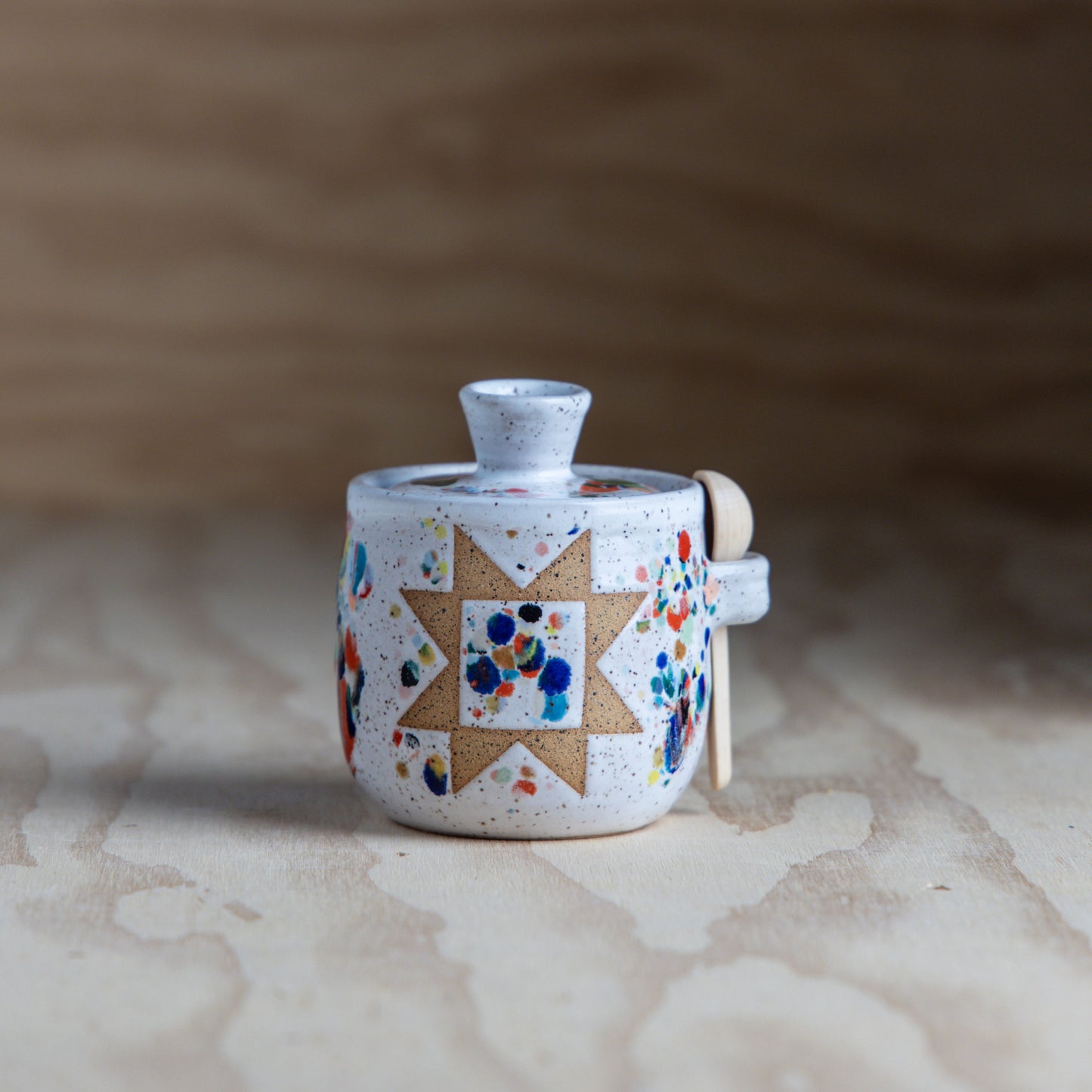 Confetti Sawtooth Salt Jar